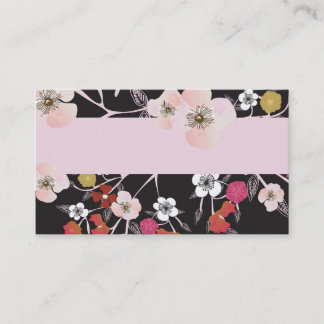 Carte de visite floral