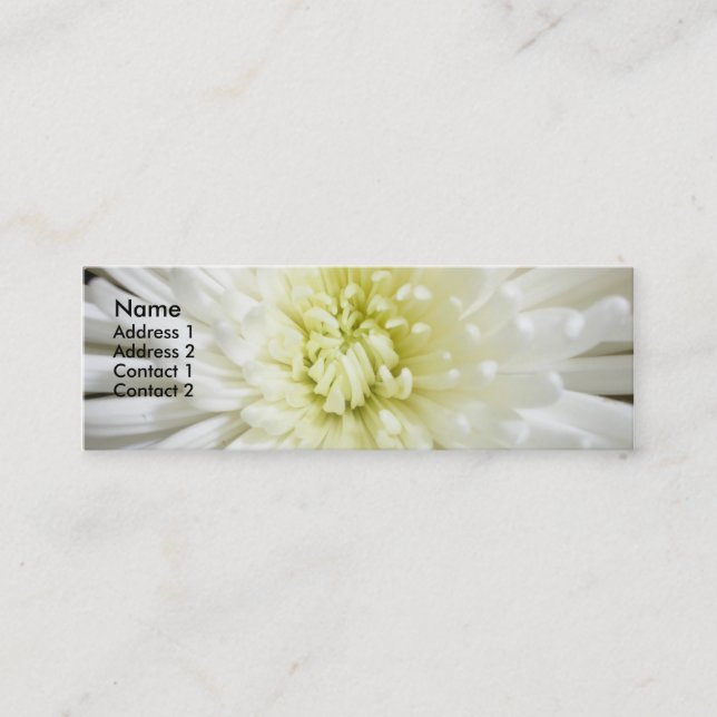 Carte de visite floral (Devant)