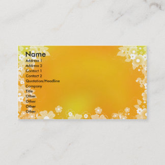 Carte de visite floral