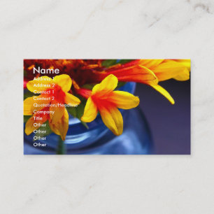 Carte de visite floral