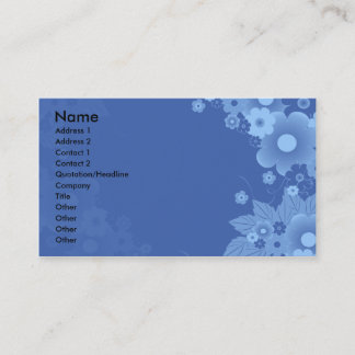 Carte de visite floral
