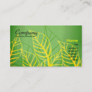 Carte de visite floral