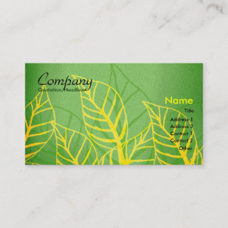 Carte de visite floral