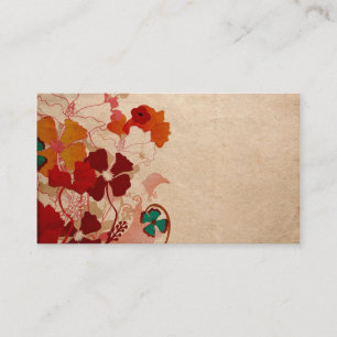 Carte de visite floral