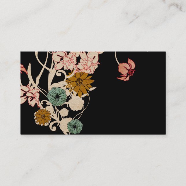 Carte de visite floral (Devant)