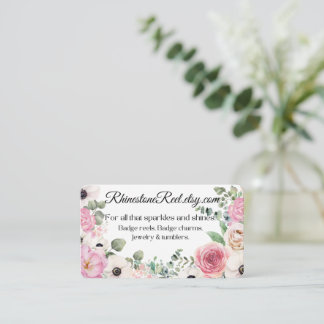 carte de visite floral