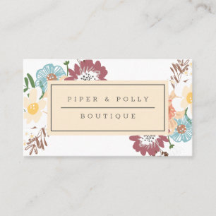 Carte de visite floral