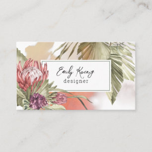 Carte De Visite Floral Boho coloré