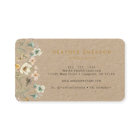 Carte de visite floral chic