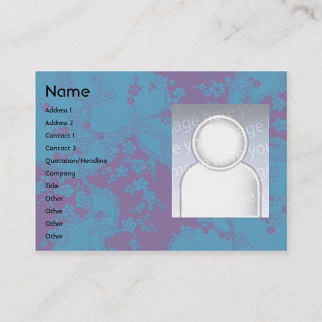 Carte De Visite Floral - Chubby (Devant)