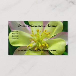 Carte de visite floral Columbine