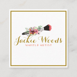 Carte de visite floral d'aquarelle