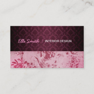 Carte de visite floral de Bourgogne