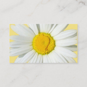 Carte de visite floral de concepteur de marguerite