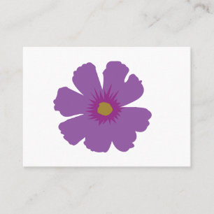 Carte De Visite Floral de fleurs violettes