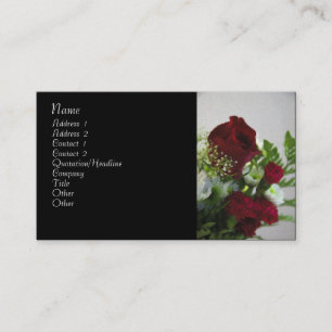 Carte de visite floral décoratif