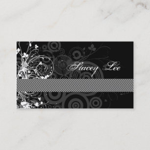 Carte de visite Floral Grunge