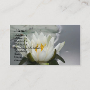 Carte de visite Floral Lily Lotus Blossom