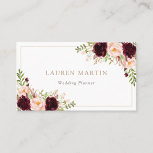 Carte De Visite Floral moderne customisé
