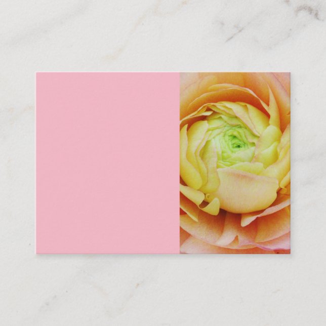 Carte de visite floral personnalisable (Devant)