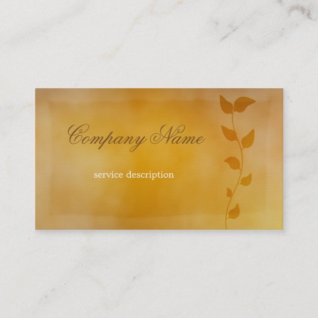 Carte de visite floral vintage (Devant)