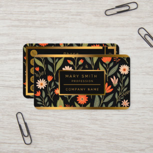 Carte De Visite Floral Vintage Belle Collection tendance