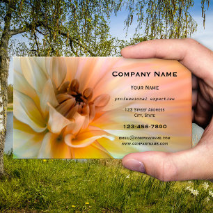 Carte de visite florale artistique