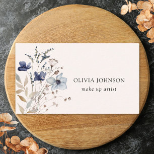 Carte de visite florale Bouquet de fleurs sauvages