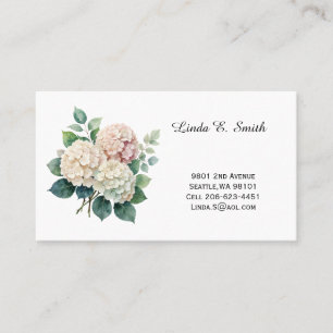 Carte de visite Florale Classique