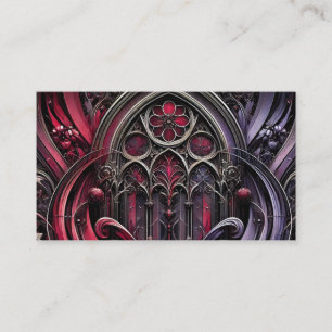 Carte de visite florale gothique