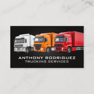 Carte De Visite Flotte de camions   Services de transport routier