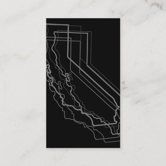 Carte De Visite flou californien (Devant)