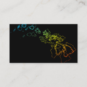 Carte De Visite flou de refroidissement hawaïen