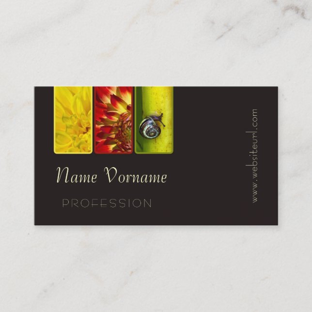 Carte De Visite Flower (Devant)