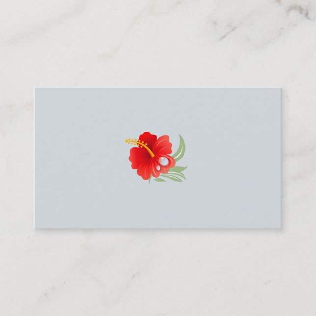 Carte De Visite Flower tropical (Devant)