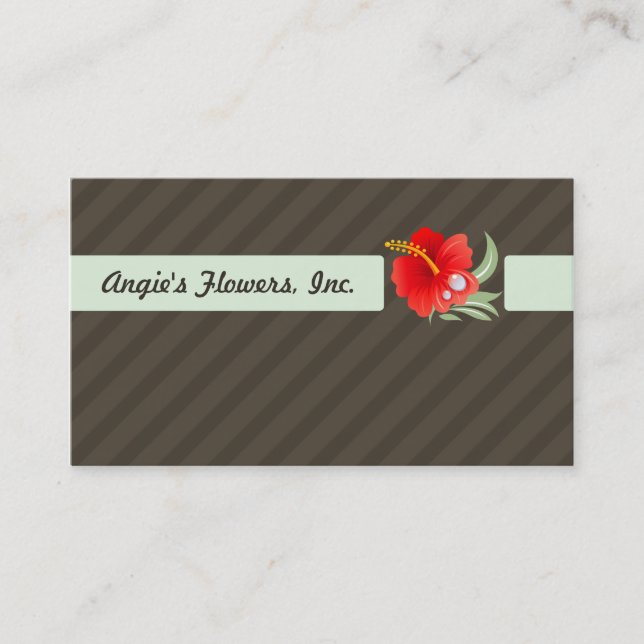 Carte De Visite Flower tropical (Devant)