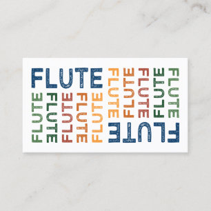 Carte De Visite Flute colorée