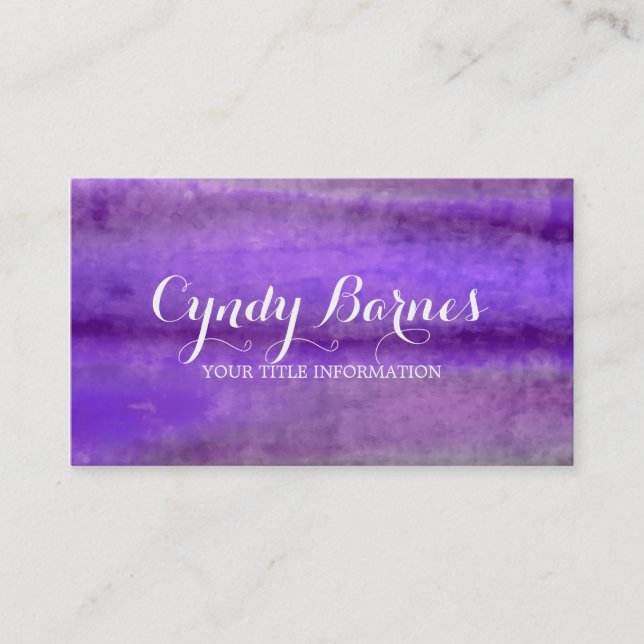 Carte De Visite Flux aquarelles (Devant)