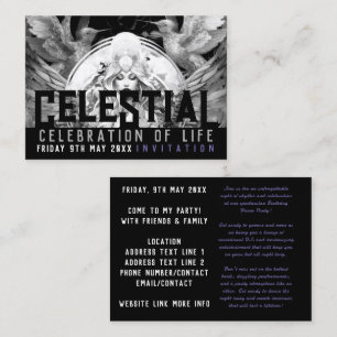 Carte De Visite Flyer d'anniversaire de célébration de vie de dées