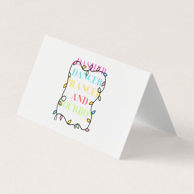 Carte De Visite Folded Business Card (Devant)