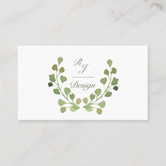 Carte De Visite Foliage simple (Devant)