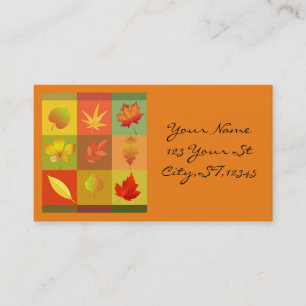 Carte De Visite Folithe d'automne L'automne quitte Thunder_Cove