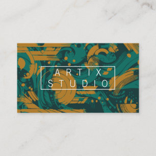 Carte De Visite Fond artistique   Formes géométriques