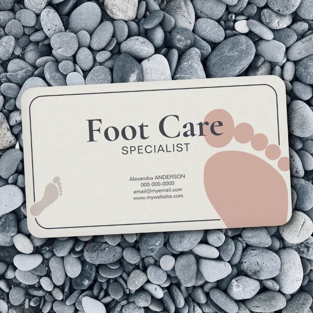 Carte De Visite Foot Care Specialist (Foot Care Specialist Business Card)