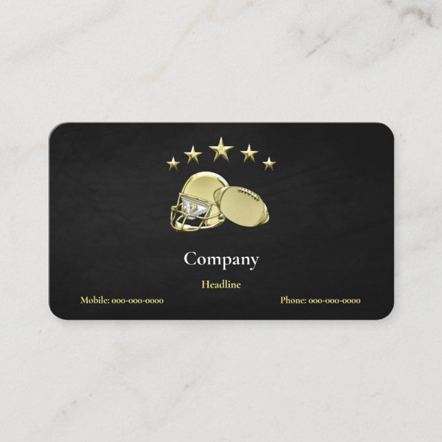 Carte De Visite Football (Devant)