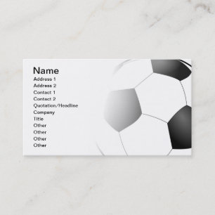 Carte De Visite Football