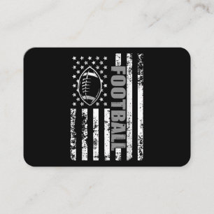 Carte De Visite Football américain du drapeau