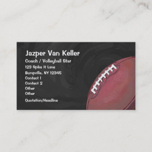 Carte De Visite Football peint