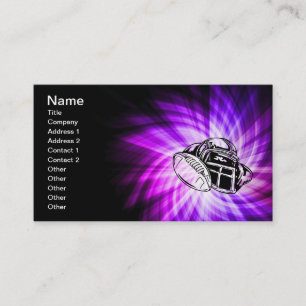 Carte De Visite Football violet cool