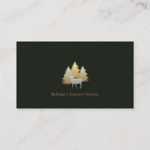 Carte De Visite Forestry Service Business Card